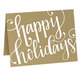 Happy Holidays Folded Shimmer Holiday Cards Image 7 of 10